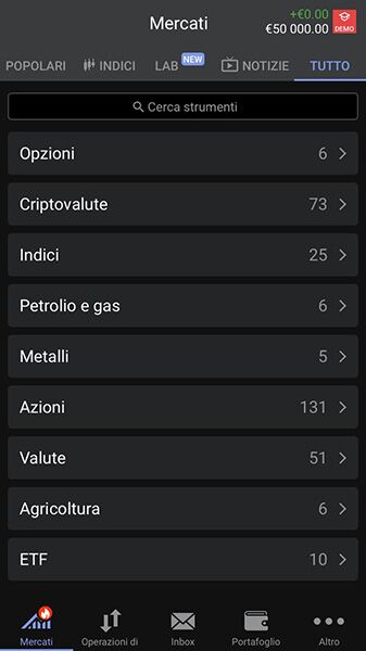 asset disponibili